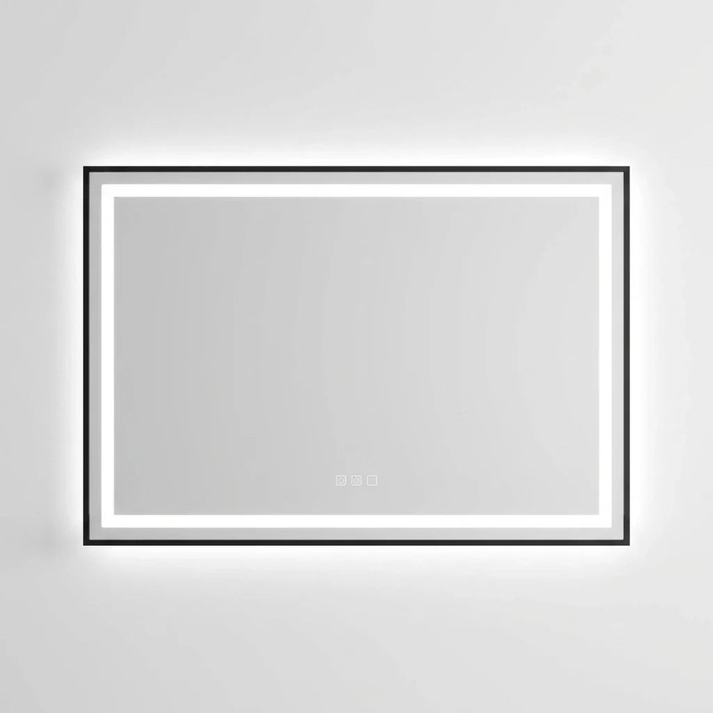 LED Bathroom Mirror Designed for Modern Homes, 60x36 Dimmable, Anti-Fog Function, Memory Settings