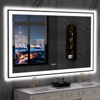 LED Bathroom Mirror Designed for Modern Homes, 60x36 Dimmable, Anti-Fog Function, Memory Settings — product view 16