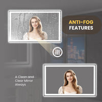 LED Bathroom Mirror Designed for Modern Homes, 60x36 Dimmable, Anti-Fog Function, Memory Settings — product view 19