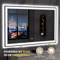 LED Bathroom Mirror Designed for Modern Homes, 60x36 Dimmable, Anti-Fog Function, Memory Settings — product view 22