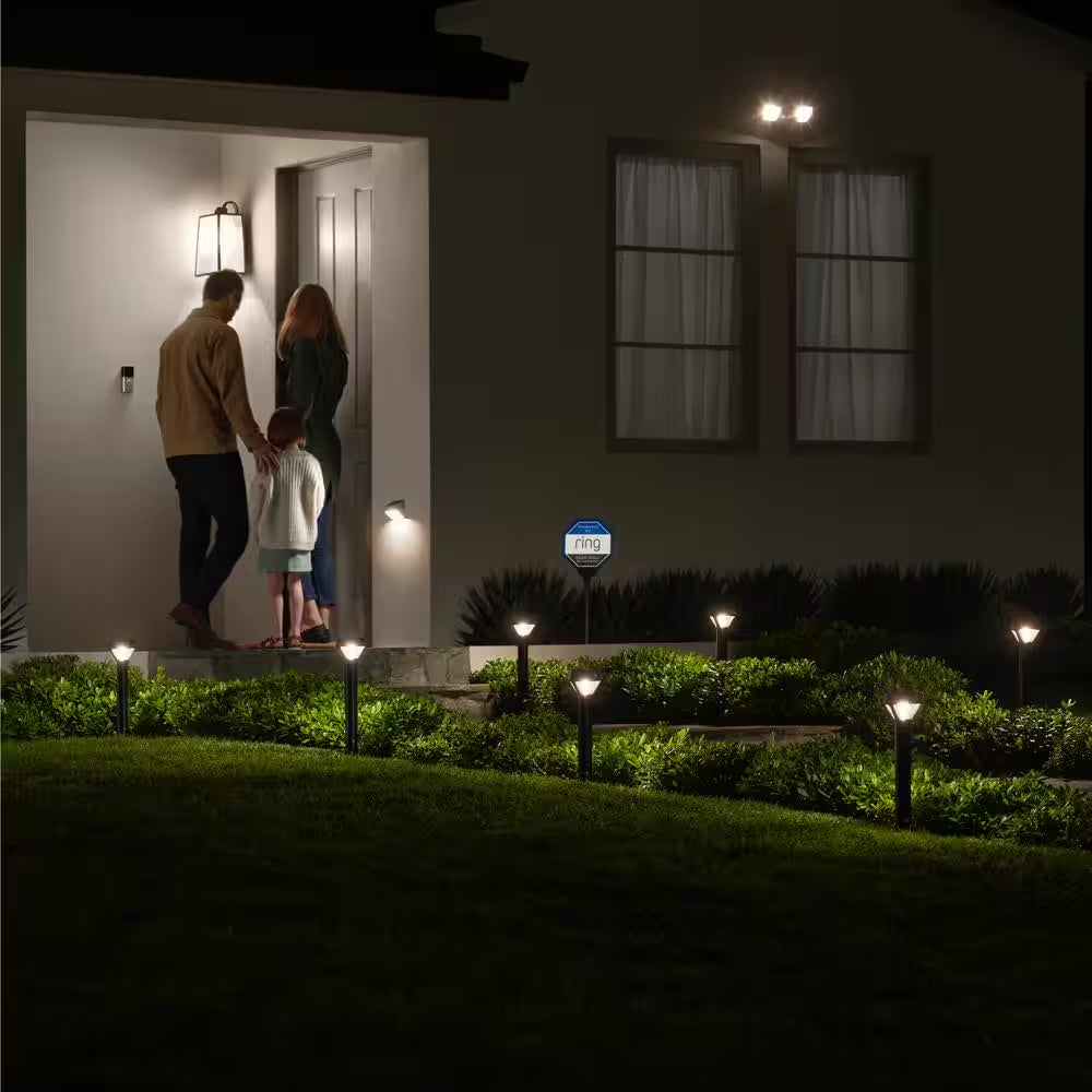 Smart Lighting Solar Black Motion Activated Integrated LED Deck Step Light — product view 4