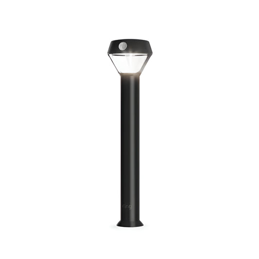 Smart Lighting, Solar Black Motion Activated Outdoor Integrated LED Pathlight
