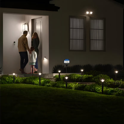 Smart Lighting, Solar Black Motion Activated Outdoor Integrated LED Pathlight — product view 5