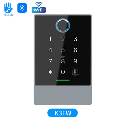 Wifi+Bluetooth Ttlock K3W K3FW K3QW Smart Lock Keypad Waterproof Smart Lock App Alexa Fingerprint Code RFID Card Access Control — product view 12
