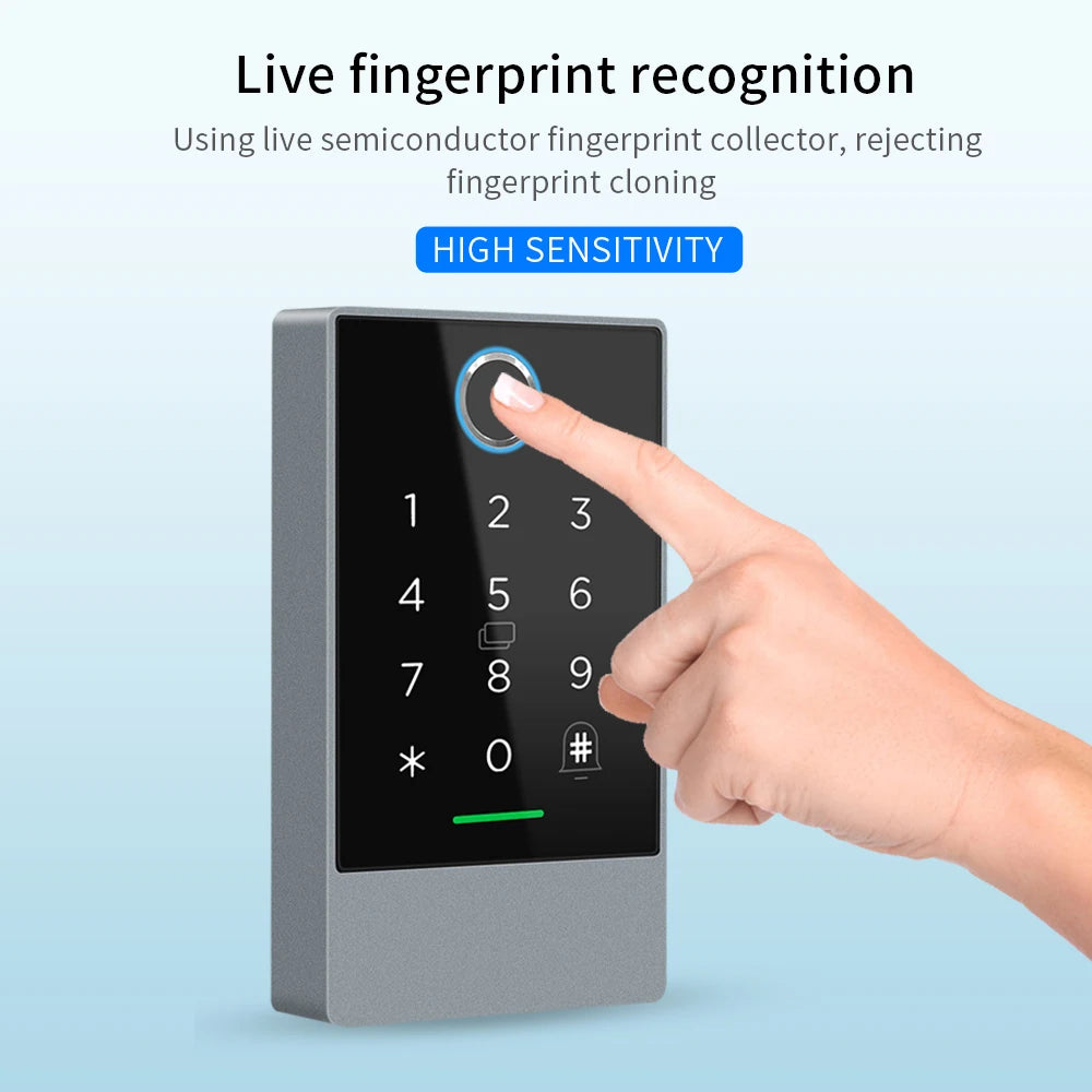 Wifi+Bluetooth Ttlock K3W K3FW K3QW Smart Lock Keypad Waterproof Smart Lock App Alexa Fingerprint Code RFID Card Access Control — product view 8