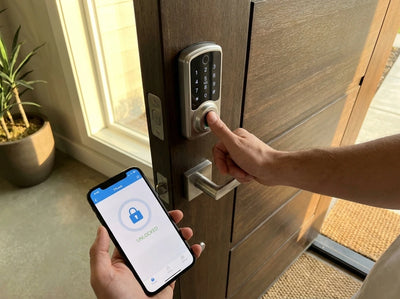Customer photo of Keypad Door Lock with Fingerprint: Keyless Entry Door Lock for Front Door - Smart Door Lock with Handle - Electronic Door Lock with Code - Auto Lock & APP Control