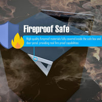 Fireproof Smart Safe Built for Home Security, Biometric Fingerprint, 2.1 Cubic Feet, Steel Construction — product view 2