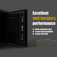 Fireproof Smart Safe Built for Home Security, Biometric Fingerprint, 2.1 Cubic Feet, Steel Construction — product view 3